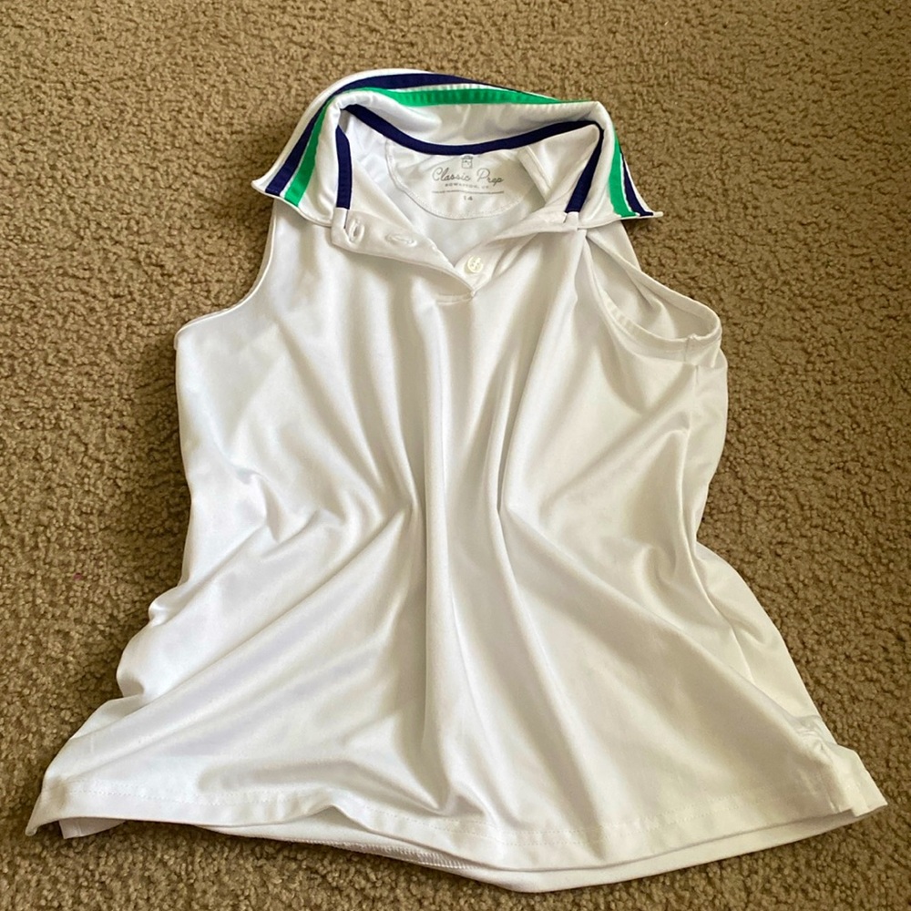 Women's Terra Tennis Performance Sleeveless Polo, Bright White